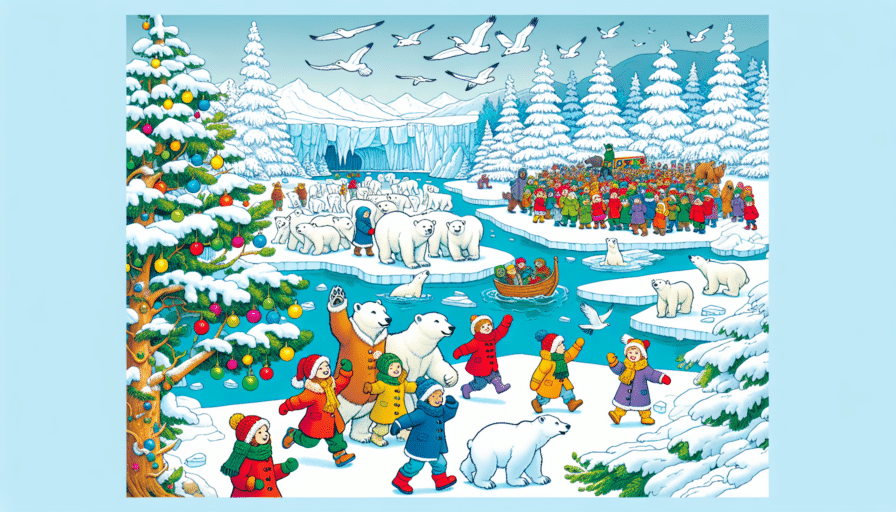 El reino de los osos polares en el hielo y la nieve
