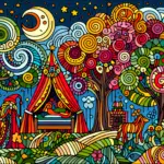 La capa de la noche y sus mil colores