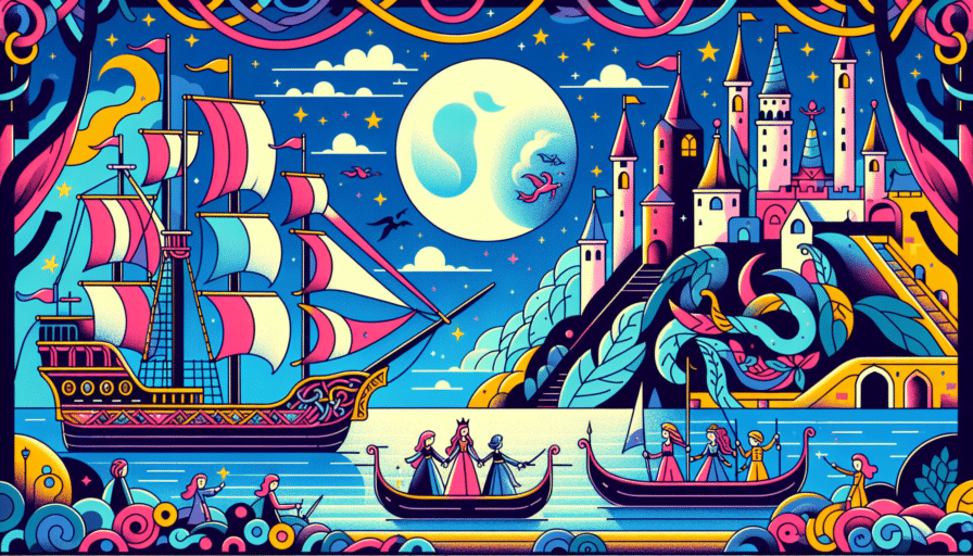 La princesa de los mares en las noches de luna llena
