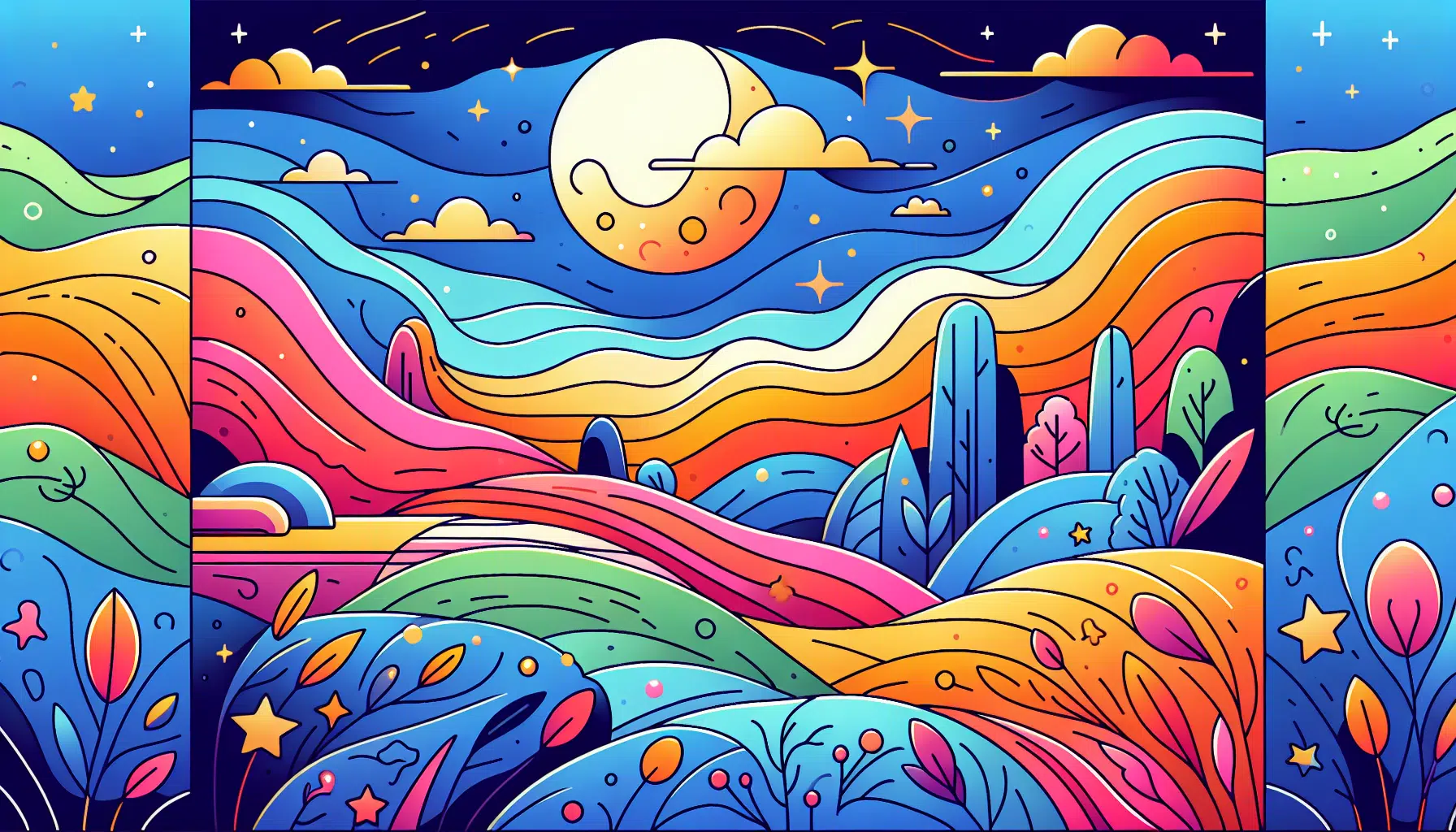 Los sueños entrelazados bajo la luna