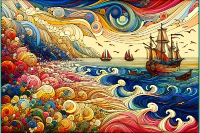 Ondas pacíficas en el mar de la calma 6 Ondas pacificas en el mar de la calma